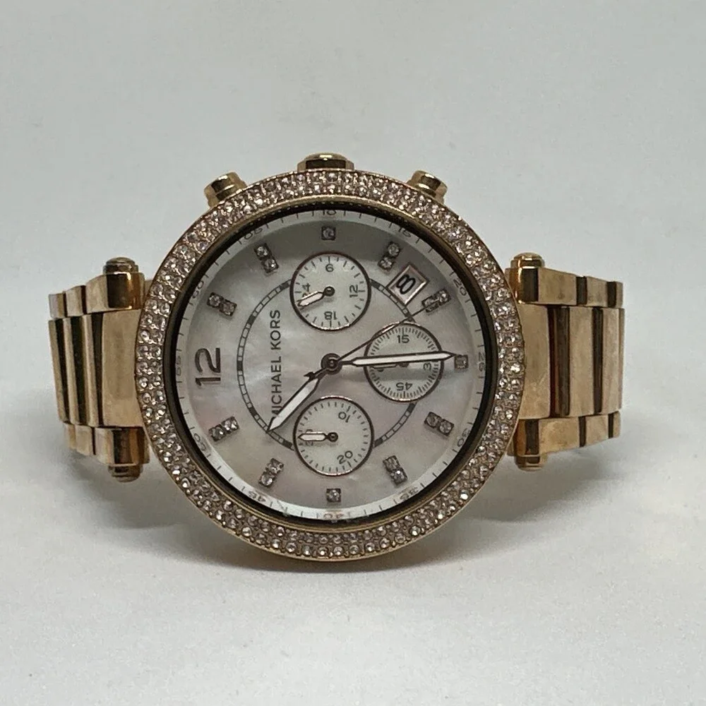 Michael Kors Parker MK5491 Women's Rose Gold Stainless Steel Analog Watch HME601